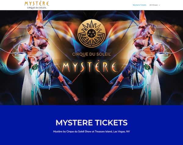 Mystere tickets