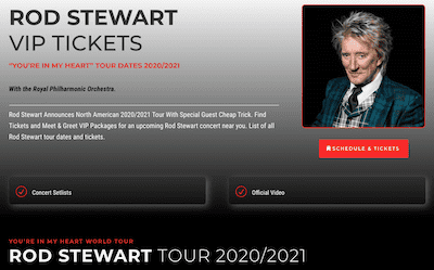 Rod Stewart Tickets