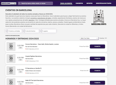 Eventos en Barcelona